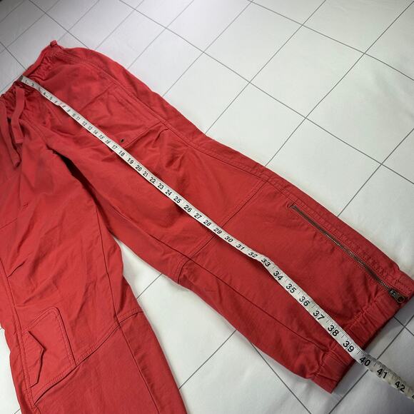 Free People Pants Womens Large Pink Red All Time Trekker Cargo Movement Hiking - Picture 12 of 13